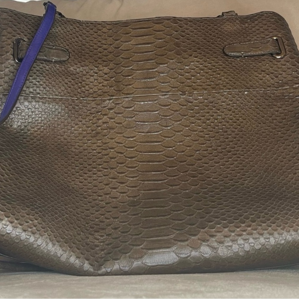Coach Brown Textured Borough Bag - Picture 7 of 7